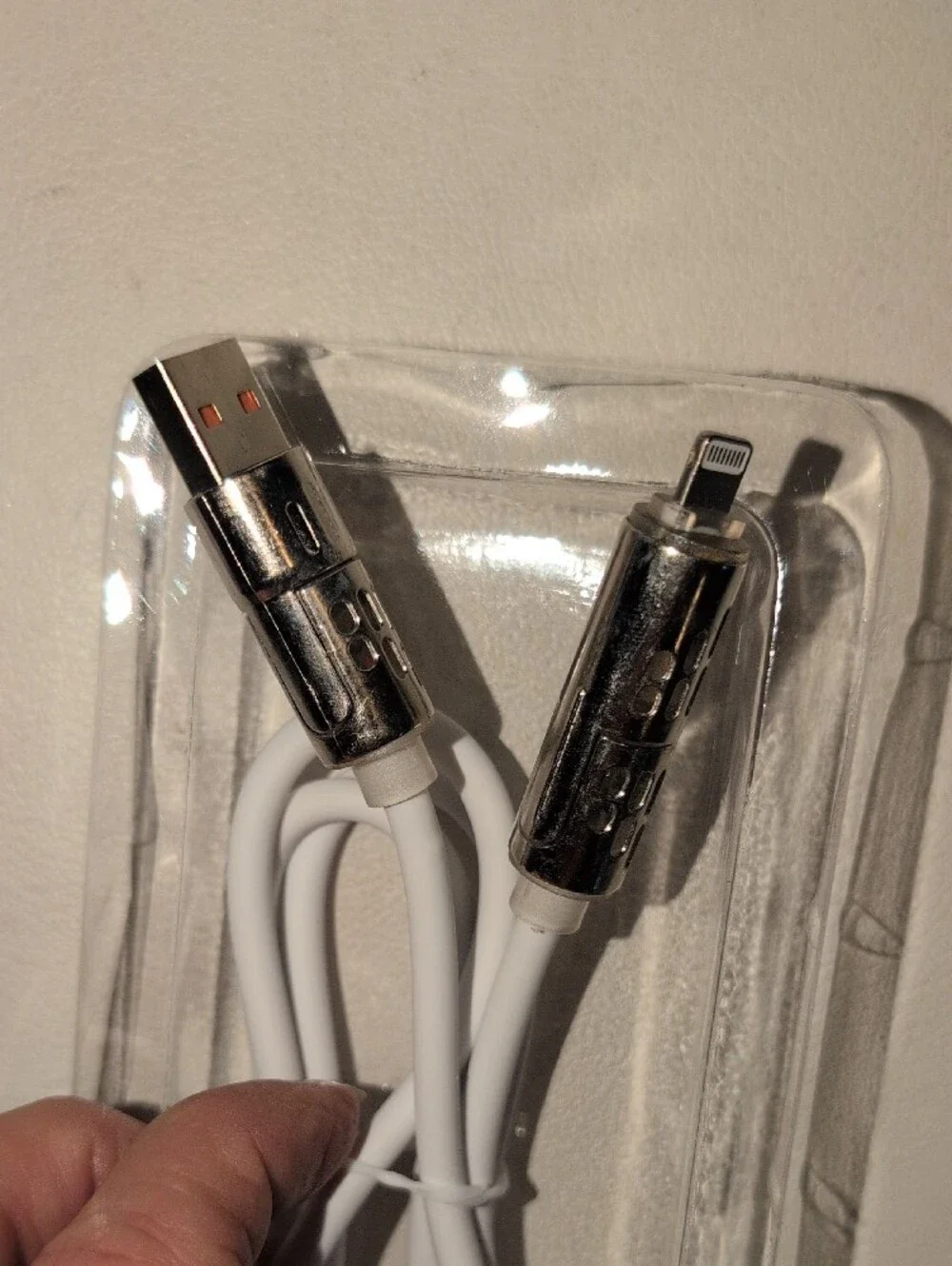 Fast Charging White USB Cable - USB- A - For iPhones